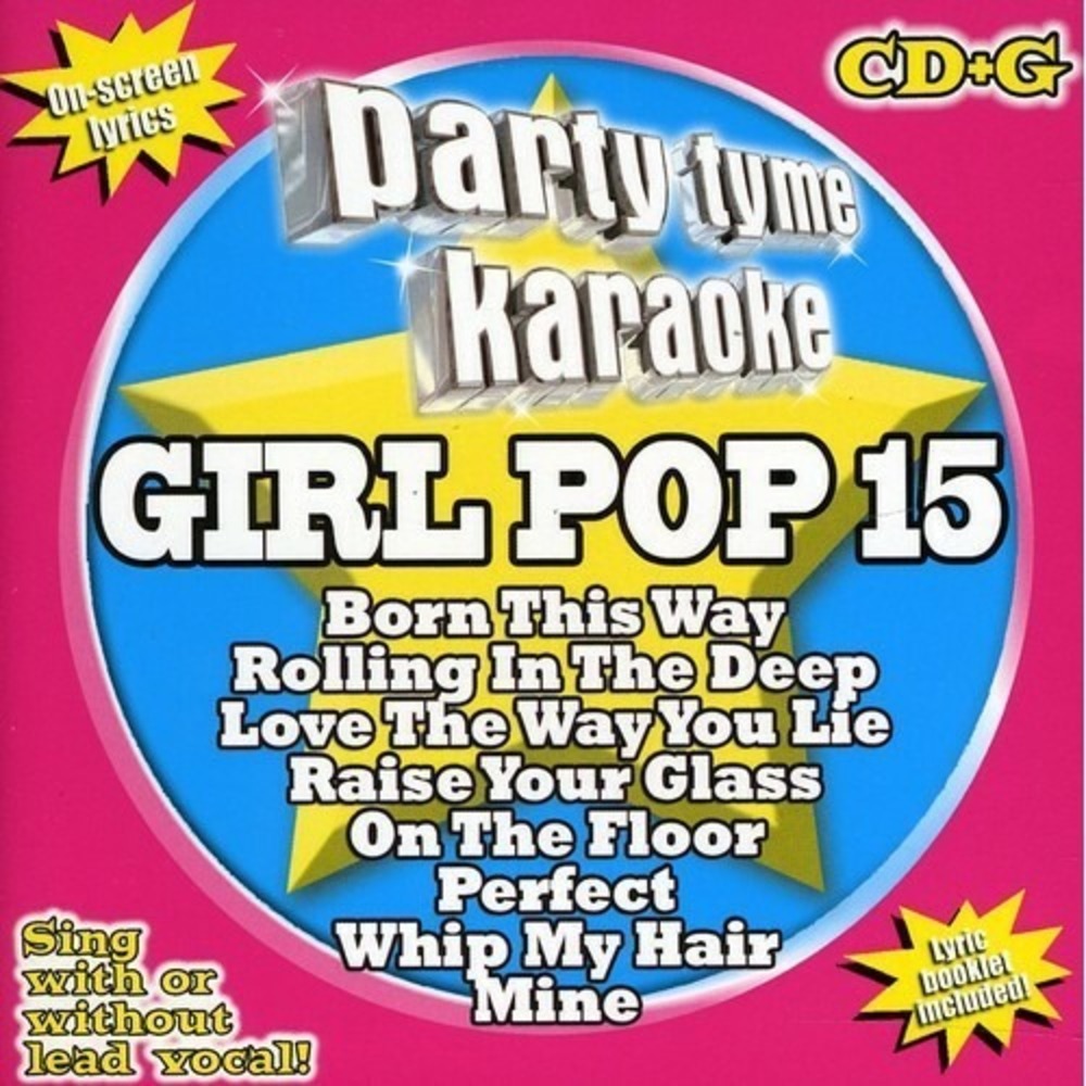 Party Tyme Karaoke: Girl Pop, Vol. 15 by Various (CD, 2011) Adele Lady Gaga Pink
